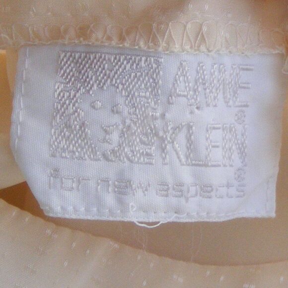 Anne Klein Blouse/Top, XL, Statement Shoulders, Buttery Yellow, Long sleeves - Picture 11 of 12